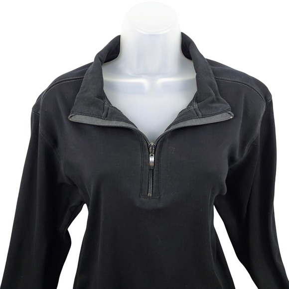 Robert Barakett Tops - Robert Barakett Quarter Zip Pullover Long Sleeve Top Athleisure Black L